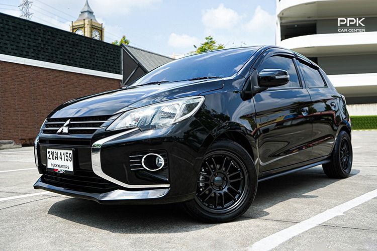 Mitsubishi Mirage 2022 1.2 GLX Sedan เบนซิน ไม่ติดแก๊ส เกียร์อัตโนมัติ ดำ