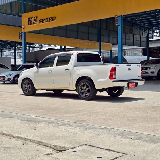 Toyota Hilux Vigo Champ 2014 Double Cab 2.5 E VNT Pickup ดีเซล ไม่ติดแก๊ส เกียร์ธรรมดา ขาว รูปที่ 4