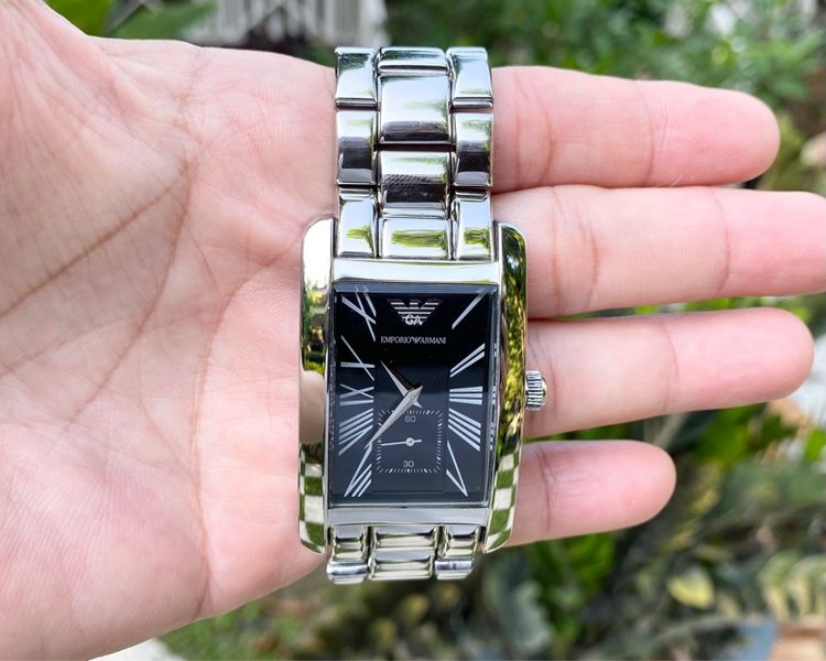 ดำ นาฬิกาEmporio Armani Classic Watch แท้ศูนย์