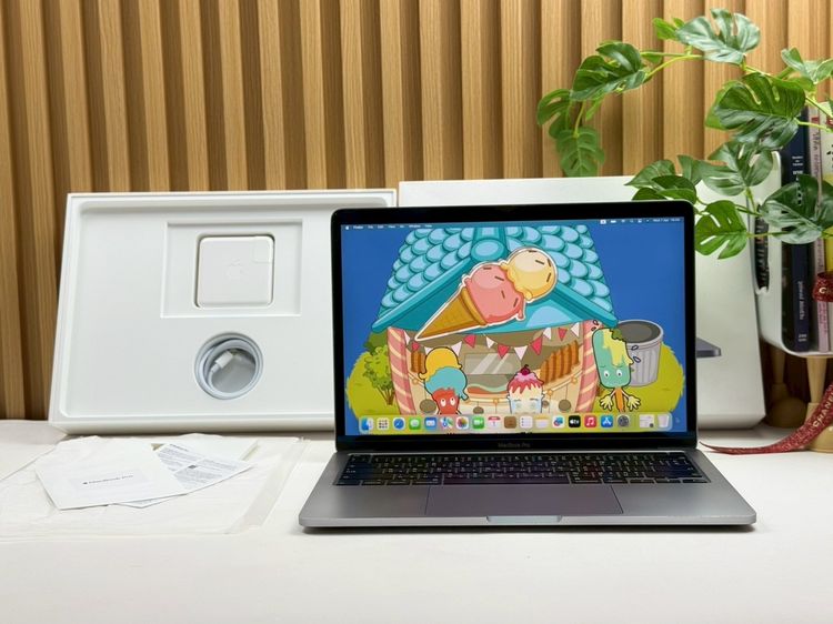 Apple Macbook Pro 13 Inch แมค โอเอส 8 กิกะไบต์ อื่นๆ ไม่ใช่ MacBook Pro (13.3-inch,2020 Two Thunderbolt 3 ports) Ram8GB SSD256GB SpaceGray 