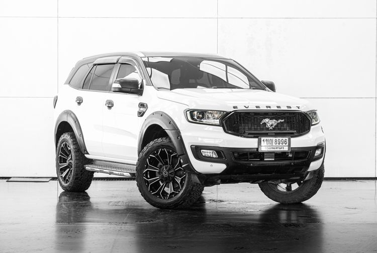 Ford Everest 2020 2.0 Titanium Plus 4WD Utility-car ดีเซล ไม่ติดแก๊ส เกียร์อัตโนมัติ ขาว รูปที่ 2