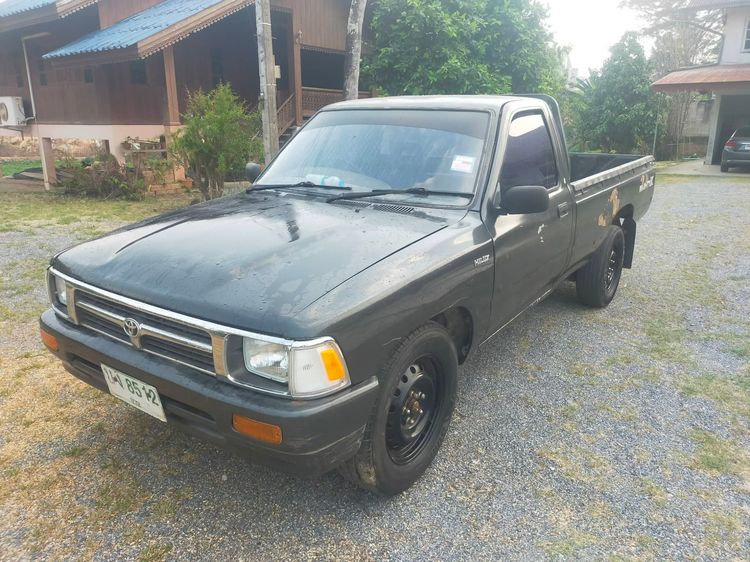Toyota Hilux Mighty-X 1995 2.4 Pickup ดีเซล ไม่ติดแก๊ส เกียร์ธรรมดา เขียว รูปที่ 3