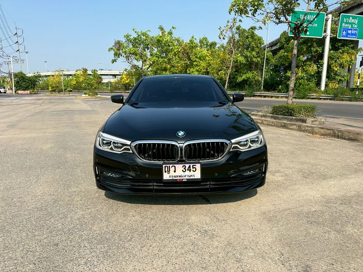 BMW Series 5 2018 520d Sedan ดีเซล ไม่ติดแก๊ส เกียร์อัตโนมัติ ดำ รูปที่ 3