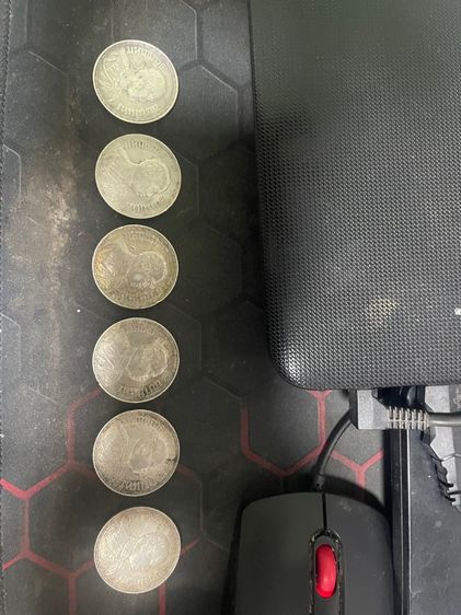 เหรียญไทย เหรียญ 1 บาทรัชกาลที่  6