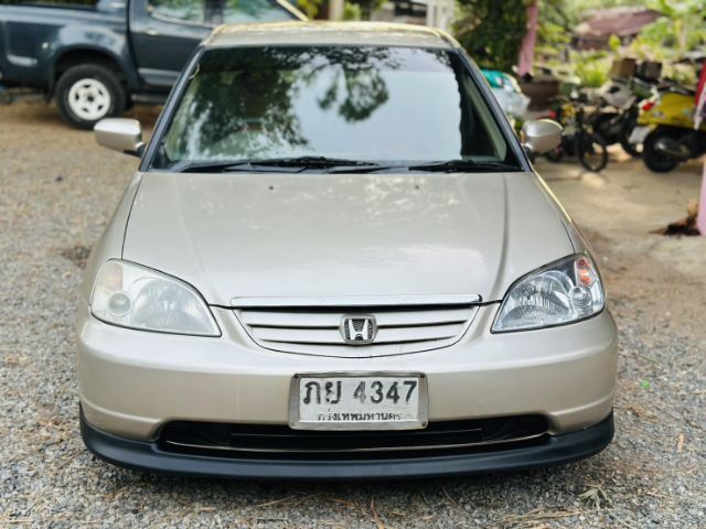 Honda Civic 2002 1.7 VTi Sedan เบนซิน ไม่ติดแก๊ส เกียร์อัตโนมัติ น้ำตาล รูปที่ 2