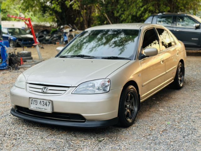 Honda Civic 2002 1.7 VTi Sedan เบนซิน ไม่ติดแก๊ส เกียร์อัตโนมัติ น้ำตาล รูปที่ 3