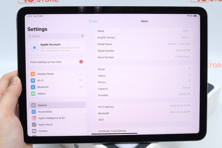 iPad Air M2 11" 256GB WiFi (Space Gray) - ID26030566 รูปที่ 3