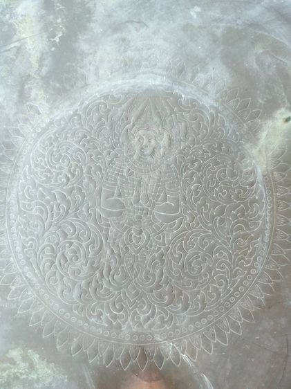 ถาดทองเหลือง 12 ราศี 1 ใบลายเทพพนมงานเก่าหนาหนัก ขนาดเกือบ 18 นิ้ว รูปที่ 4