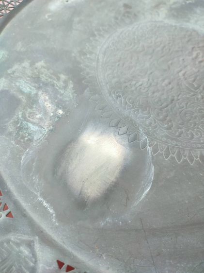 ถาดทองเหลือง 12 ราศี 1 ใบลายเทพพนมงานเก่าหนาหนัก ขนาดเกือบ 18 นิ้ว รูปที่ 10