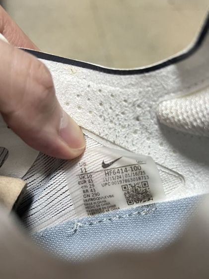 ขาว ผ้า รองเท้าผ้าใบ UK 10.5 | EU 45 1/3 | US 11 Nike รองเท้ากีฬา