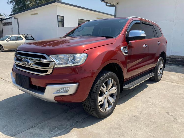 Ford Everest 2018 2.2 Titanium Plus Utility-car ดีเซล เกียร์อัตโนมัติ แดง รูปที่ 3