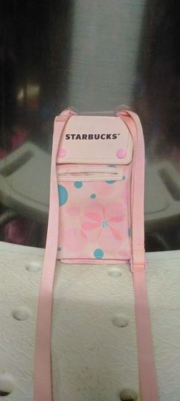 กระเป๋าสะพายสตาร์บัคสีชมพู
