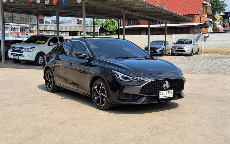 MG MG5 2021 1.5 X Sedan เบนซิน ไม่ติดแก๊ส เกียร์อัตโนมัติ ดำ รูปที่ 3