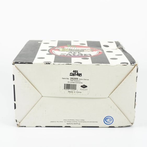 Zebra Salt and Pepper Shakers by Lynda Corneille Ark Safari Series งานเซรามิก รูปที่ 8