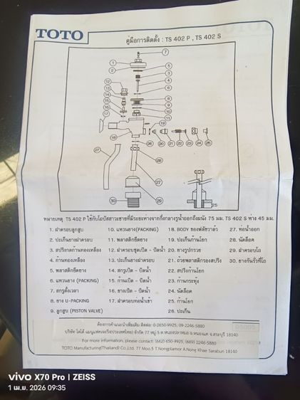 ฟลัชวาล์โถปัสสาวะชาย รูปที่ 7