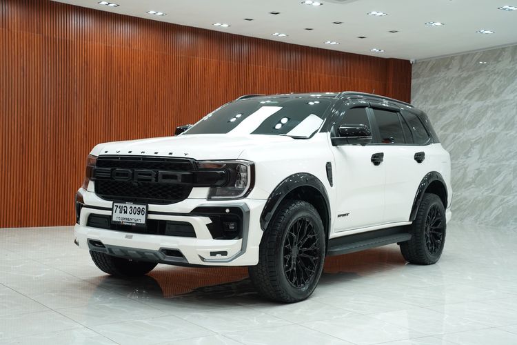 Ford Everest 2024 2.0 Turbo Sport Utility-car ดีเซล เกียร์อัตโนมัติ ขาว รูปที่ 3