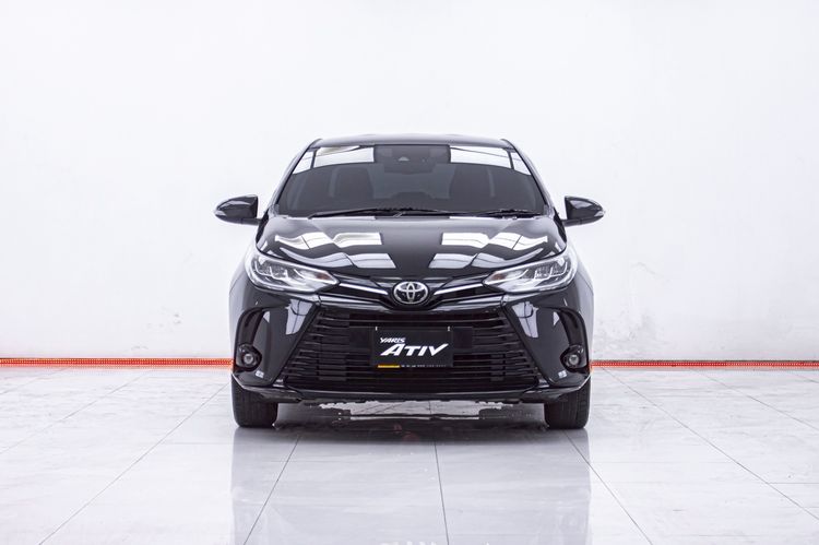 Toyota Yaris ATIV 2021 1.2 Sport Premium Sedan เบนซิน ไม่ติดแก๊ส เกียร์อัตโนมัติ ดำ รูปที่ 4