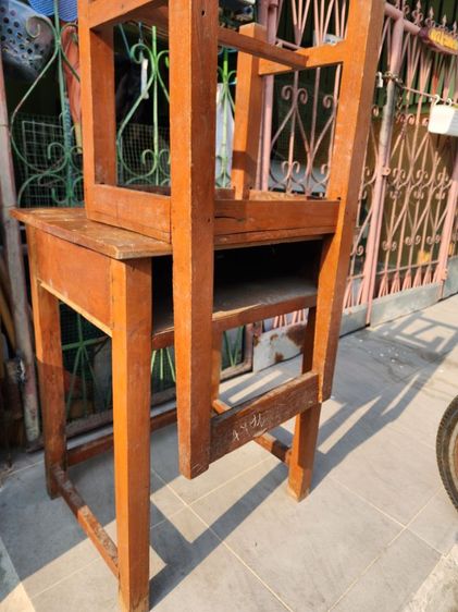 เก้าอี้ไม้จริง เเข็งเเรงมาก  รูปที่ 2