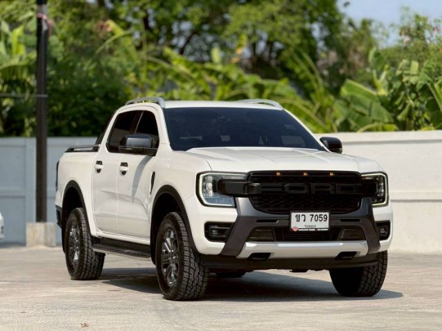 Ford Ranger 2022 2.0 Hi-Rider Wildtrak ดีเซล เกียร์อัตโนมัติ ขาว รูปที่ 3