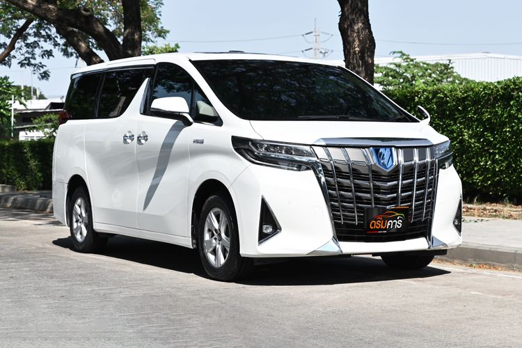 รถ Toyota Alphard 2.5 Hybrid X E-Four 4WD สี ขาว