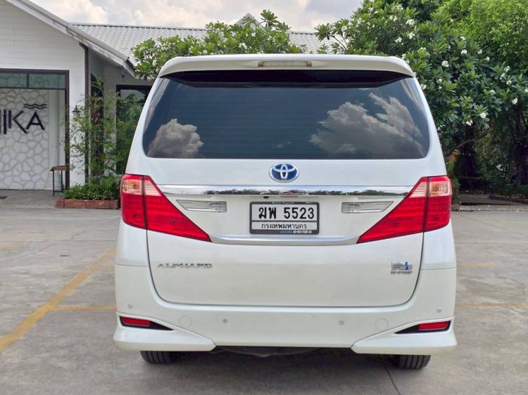 Toyota Alphard 2014 2.4 Hybrid E-Four 4WD ไฮบริด เกียร์อัตโนมัติ ขาว รูปที่ 2