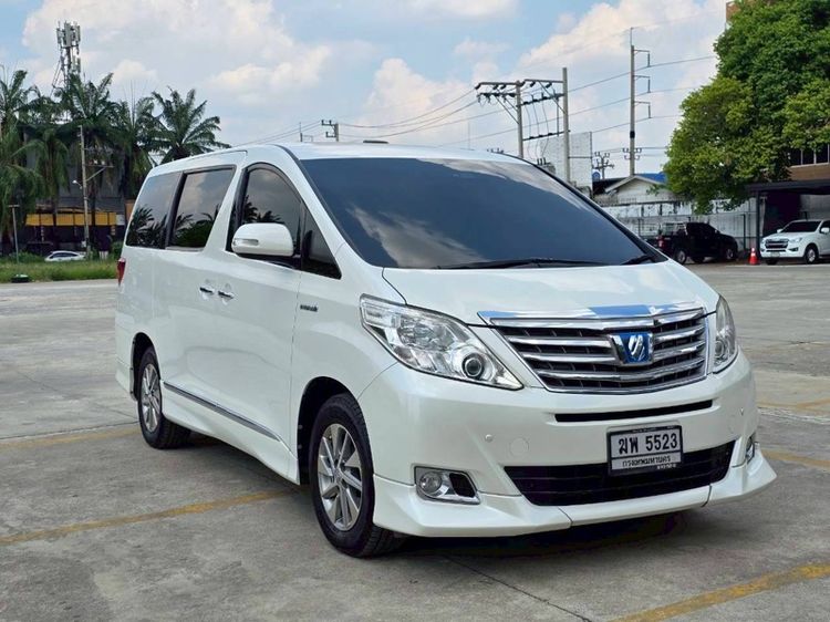 Toyota Alphard 2014 2.4 Hybrid E-Four 4WD ไฮบริด เกียร์อัตโนมัติ ขาว รูปที่ 3