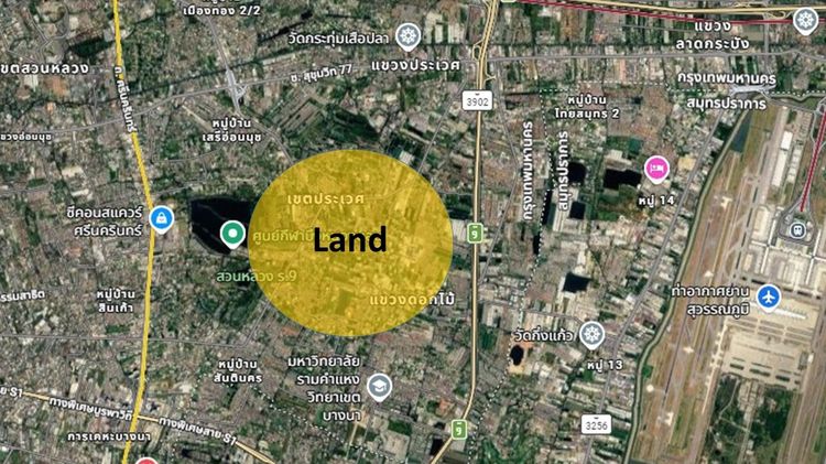 ขายที่ดิน ถนนเฉลิมพระเกียรติ ร.9  ซอย 48 ใกล้โรงเรียนนานาชาติ Pan – Asia  รูปที่ 4