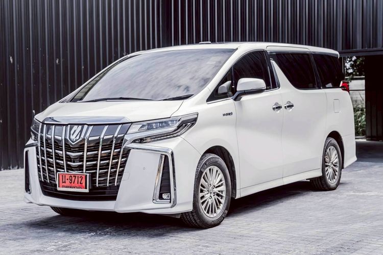 รถ Toyota Alphard 2.5 HEV Luxury E-Four สี ขาว