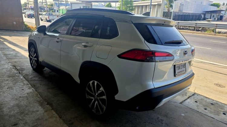 Toyota Corolla Cross 2020 1.8 Hybrid Premium Safety Sedan ไฮบริด ไม่ติดแก๊ส เกียร์อัตโนมัติ ขาว
