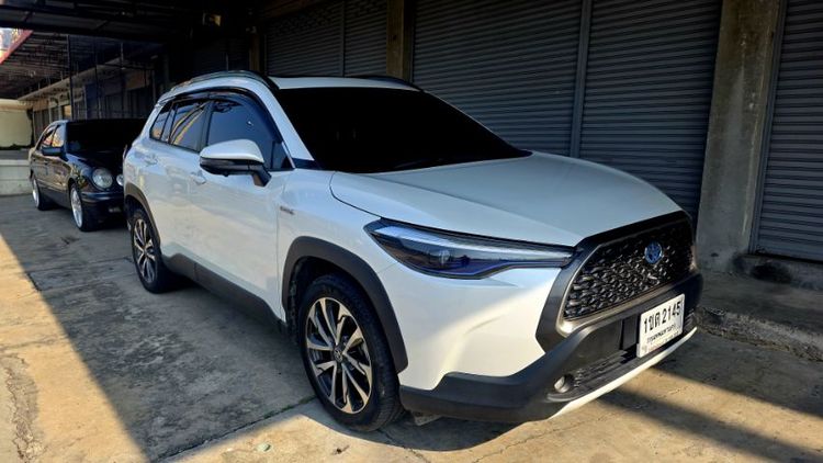 Toyota Corolla Cross 2020 1.8 Hybrid Premium Safety Sedan ไฮบริด ไม่ติดแก๊ส เกียร์อัตโนมัติ ขาว รูปที่ 2