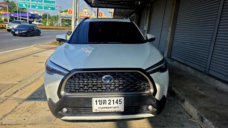 Toyota Corolla Cross 2020 1.8 Hybrid Premium Safety Sedan ไฮบริด ไม่ติดแก๊ส เกียร์อัตโนมัติ ขาว รูปที่ 4