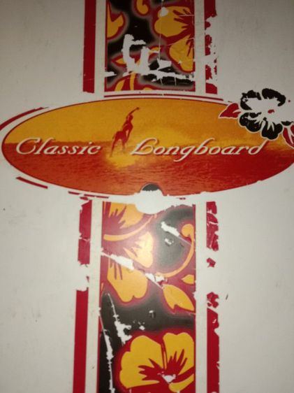 ขาย Bic classic Longboerd 9'0"รุ่นRetro ลายดอกชบาในตำนานสภาพลุย รูปที่ 8
