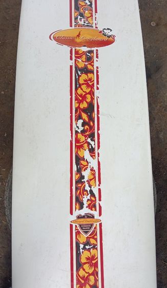 ขาย Bic classic Longboerd 9'0"รุ่นRetro ลายดอกชบาในตำนานสภาพลุย รูปที่ 4