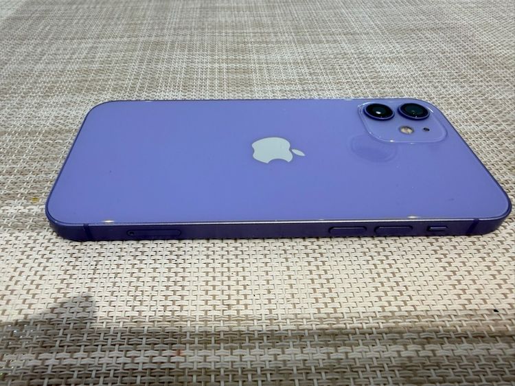 iPhone 12 สีม่วง 128 ใช้งานได้ปกติทุกอย่างหน้าจอ มีรอยขนแมวนิดหน่อย รูปที่ 4