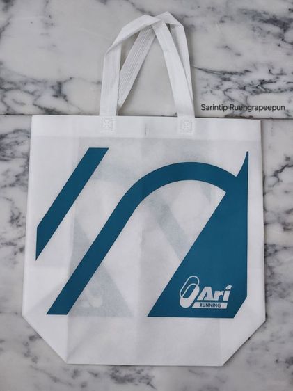 ARI RUNNING SPUNBOND BAG ถุงผ้าอเนกประสงค์ สีขาว จาก Ari Running Shop ขนาดใหญ่ 40×33.5×15 ซม.(16"×13"×6") รูปที่ 12