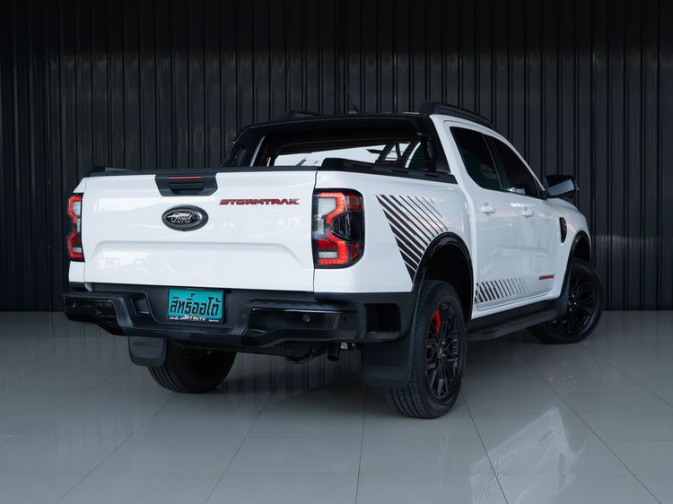 Ford Ranger 2024 2.0 Bi-Turbo Hi-Rider Storntrak Pickup ดีเซล ไม่ติดแก๊ส เกียร์อัตโนมัติ ขาว รูปที่ 4