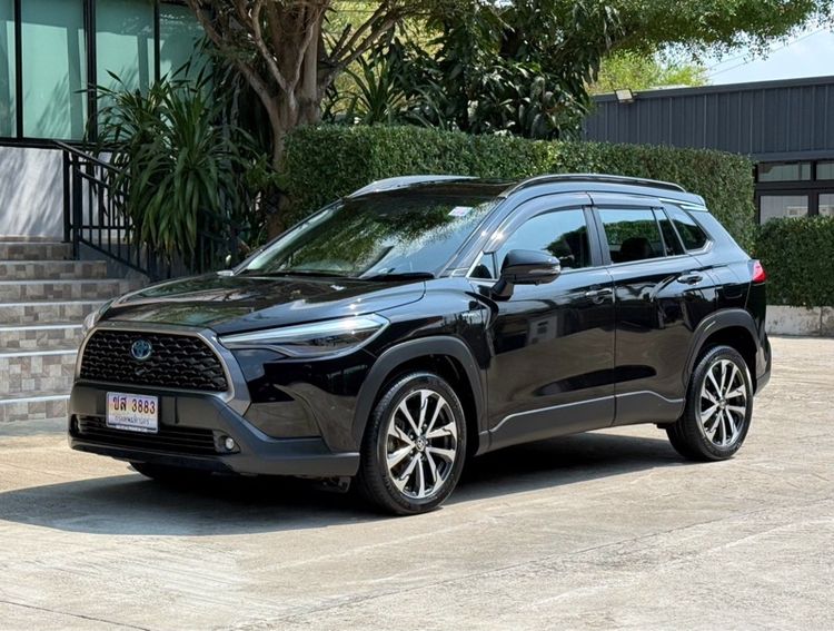 Toyota Corolla Cross 2021 1.8 Hybrid Premium Safety Utility-car ไฮบริด ไม่ติดแก๊ส เกียร์อัตโนมัติ ดำ รูปที่ 4