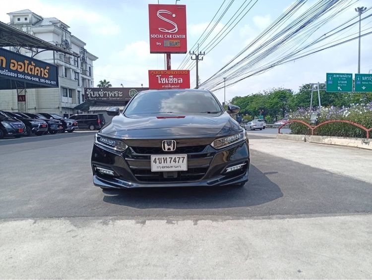 Honda Accord 2019 2.0 Hybrid Tech i-VTEC Sedan เบนซิน ไม่ติดแก๊ส เกียร์อัตโนมัติ ดำ รูปที่ 3