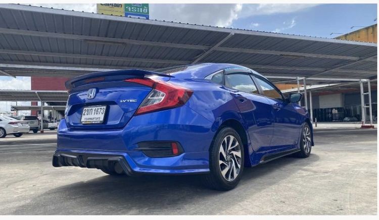 Honda Civic 2021 1.8 E Sport Pearl Sedan เบนซิน ไม่ติดแก๊ส เกียร์อัตโนมัติ ฟ้า รูปที่ 2