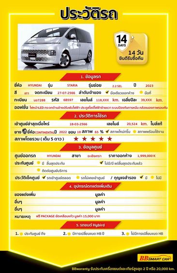 Hyundai Staria 2023 2.2 SEL Utility-car ดีเซล ไม่ติดแก๊ส เกียร์อัตโนมัติ เทา รูปที่ 2