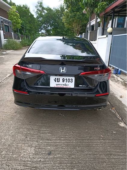 Honda Civic 2022 1.5 Turbo RS Sedan ไฮบริด ไม่ติดแก๊ส เกียร์อัตโนมัติ ดำ รูปที่ 3