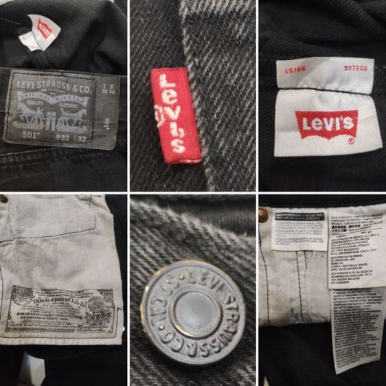 ลีวายส์ 501 Super Black👖🇺🇲 รูปที่ 17