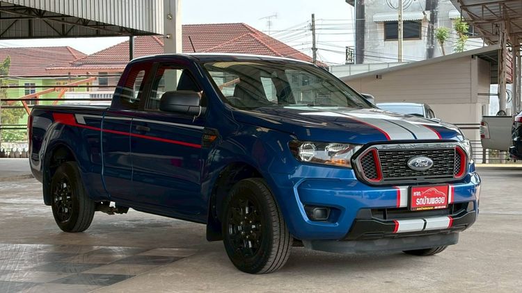 Ford Ranger 2021 2.2 XL Pickup ดีเซล ไม่ติดแก๊ส เกียร์ธรรมดา น้ำเงิน รูปที่ 3