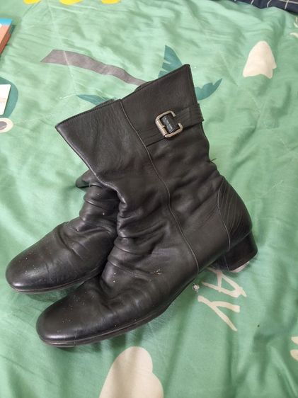 ดำ อื่นๆ UK 7.5 | EU 41 1/3 | US 9 รองเท้าบูทหุ้มข้อ มีส้น