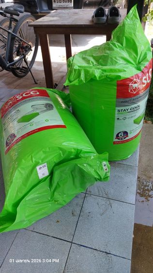 ขายถูก 2 ม้วน ฉนวนกันความร้อน SCG รุ่น STAY COOL (รุ่นพรีเมียม หนา 6 นิ้ว)ช่วยลดความร้อนใต้หลังคาได้ดี ช่วยให้บ้านเย็นขึ้น  รูปที่ 4