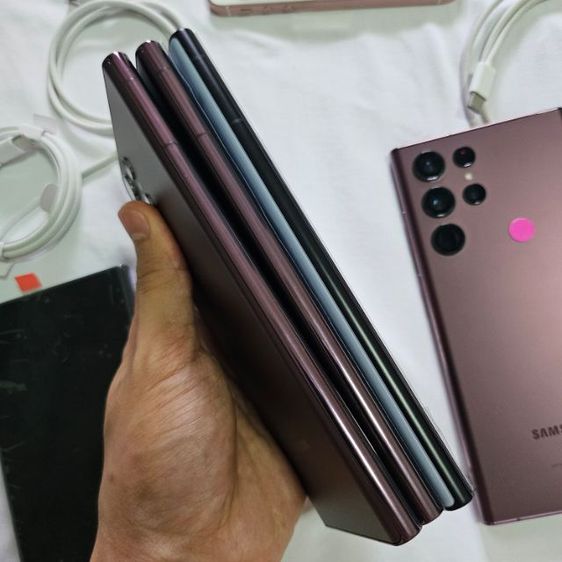 Samsung S22ultra 5G แรม12 256 512g 128g สีแดง ฟ้า เขียว เคลมจอและแบตศูนย์มาใหม่ เน้นใช้งานระยะยาว สภาพสวยๆทุกเครื่อง รูปที่ 17