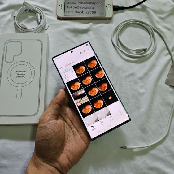 Samsung S22ultra 5G แรม12 256 512g 128g สีแดง ฟ้า เขียว เคลมจอและแบตศูนย์มาใหม่ เน้นใช้งานระยะยาว สภาพสวยๆทุกเครื่อง รูปที่ 10