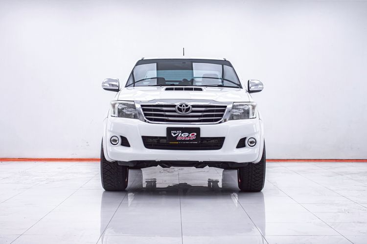 Toyota Hilux Vigo Champ 2012 Double Cab 2.5 G Pickup ดีเซล ไม่ติดแก๊ส เกียร์ธรรมดา ขาว รูปที่ 4