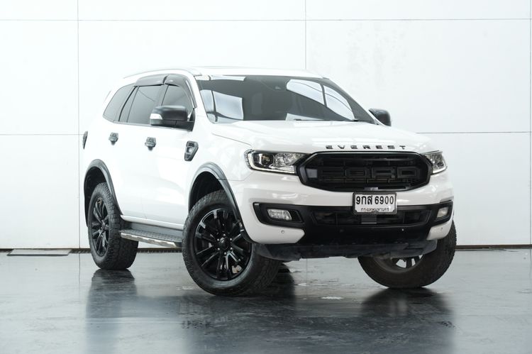 Ford Everest 2019 2.0 Titanium Plus 4WD Utility-car ดีเซล ไม่ติดแก๊ส เกียร์อัตโนมัติ ขาว รูปที่ 2