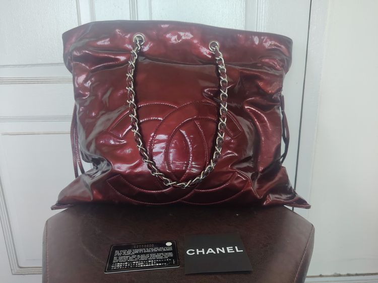 อื่นๆ หนังแท้ หญิง แดง Chanel Bon Bon Tote Bag